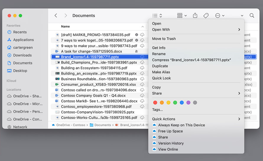 Nowe doświadczenie Plików na żądanie OneDrive na macOS