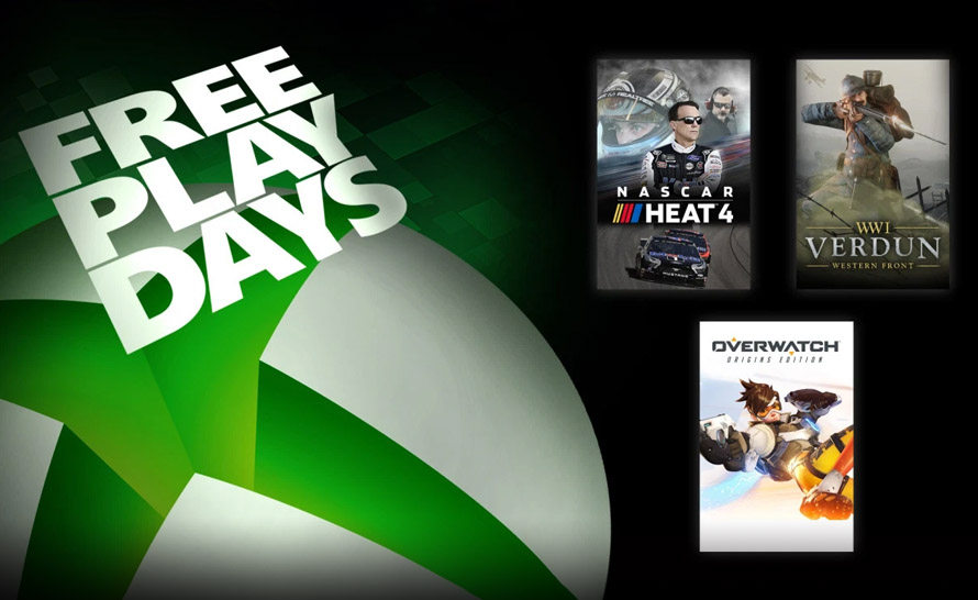 Overwatch, Verdun i NASCAR Heat 4 za darmo w Xbox Live Gold
