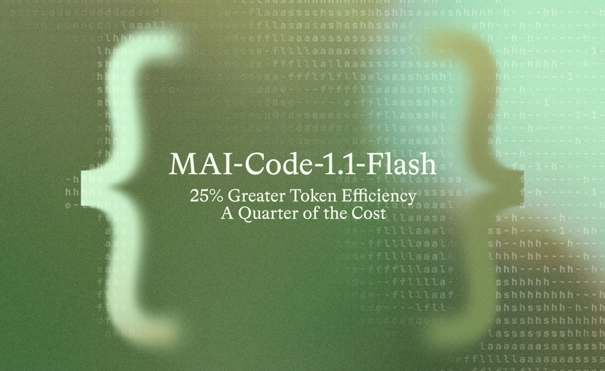 Microsoft wypuścił ulepszony i tańszy model MAI-Code-1.1-Flash