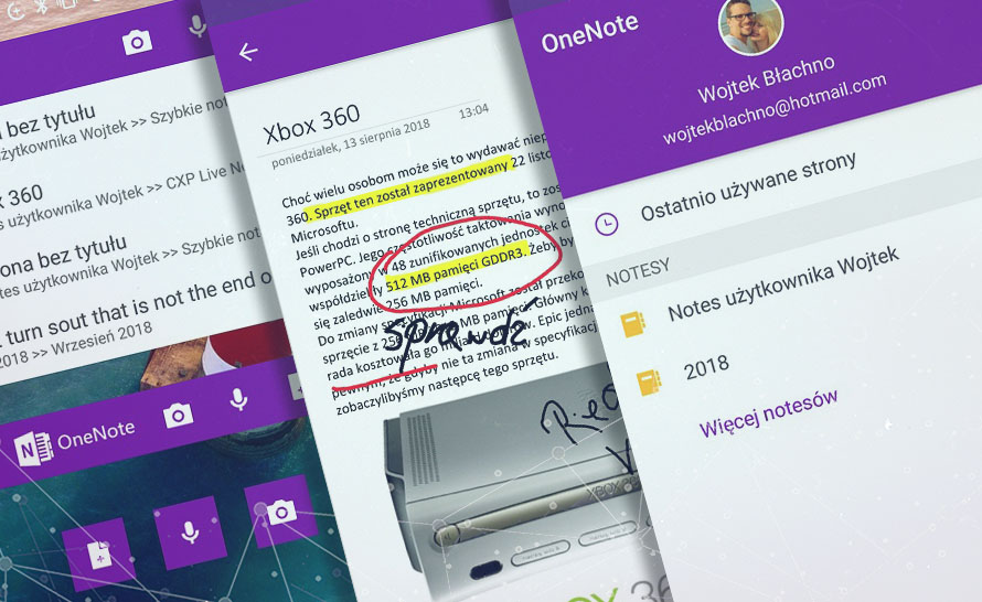 Notatki zawsze pod ręką w OneNote dla Androida