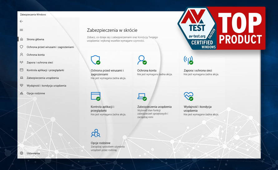 Windows Defender uzyskał status "Najlepszego Antywirusa" w AV-TEST