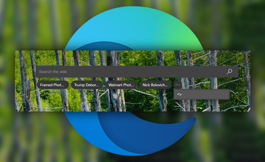 Rekomendacje wyszukiwania i skrót do Skype w Microsoft Edge Canary