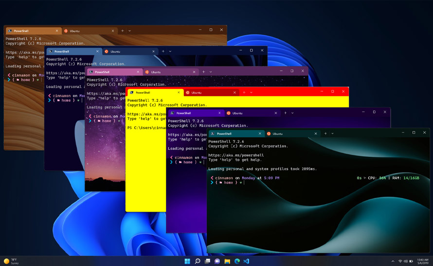 Windows Terminal Preview 1.16 z obsługą motywów i nowym silnikiem