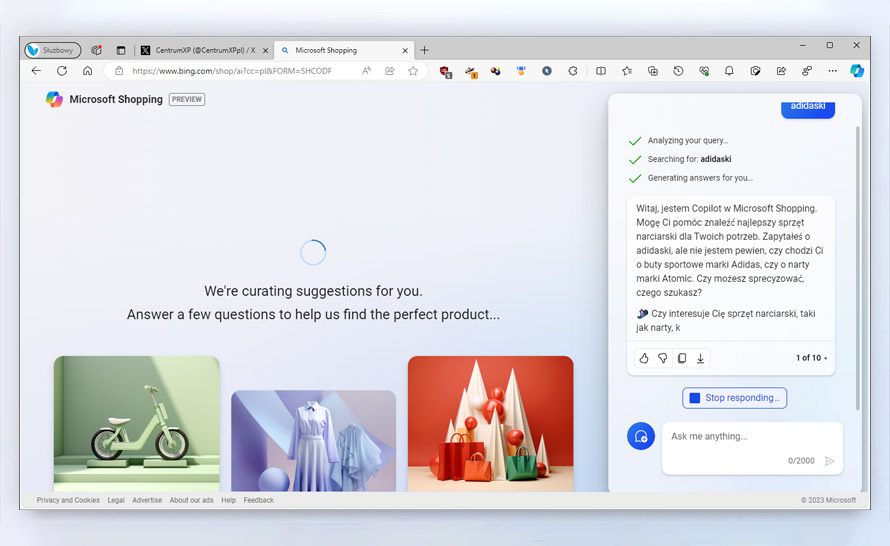 Copilot w Microsoft Shopping dostępny w Edge