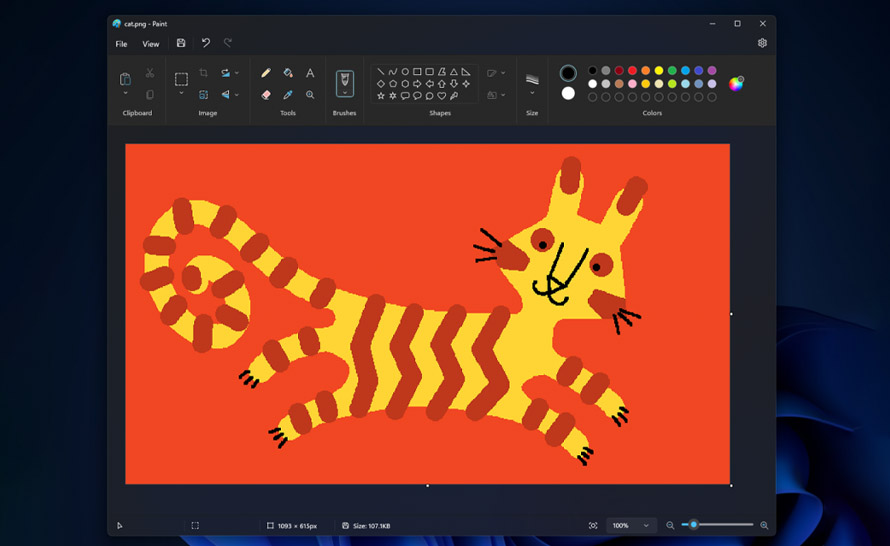 Paint z ciemnym motywem ogólnodostępny na Windows 11