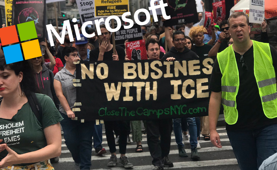 Przeciwnicy Trumpa zajęli Microsoft Store w Nowym Jorku. 76 osób zostało aresztowanych