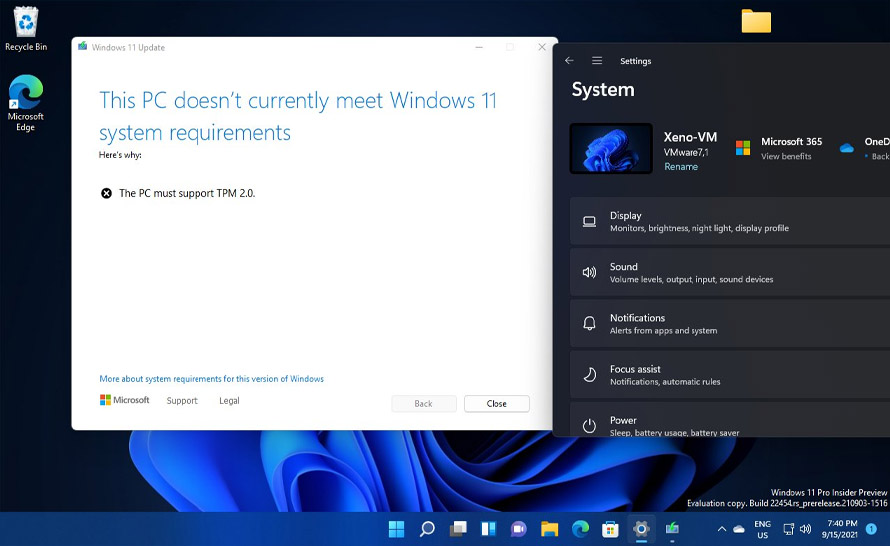 Windows 11 zaczął wymagać TPM 2.0 na maszynach wirtualnych
