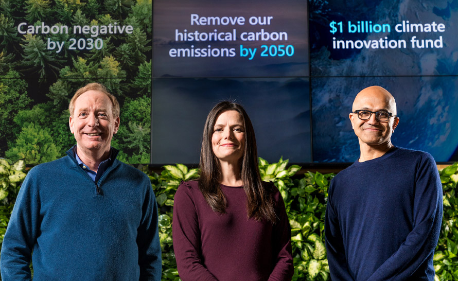 Microsoft stanie się negatywny węglowo do 2030 roku