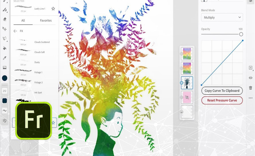 Adobe przedstawia Fresco, wspomaganą AI aplikację do malowania i rysowania