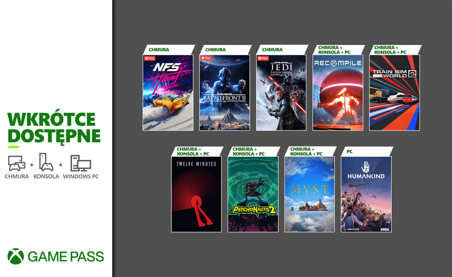 9 nowych gier w Xbox Game Pass na drugą połowę sierpnia
