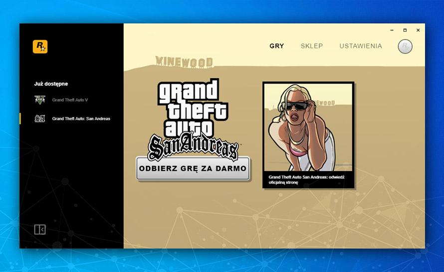 GTA: San Andreas za darmo w nowym launcherze Rockstar Games na PC