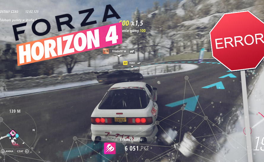 Problemy z rozgrywkami rankingowymi w Forza Horizon 4