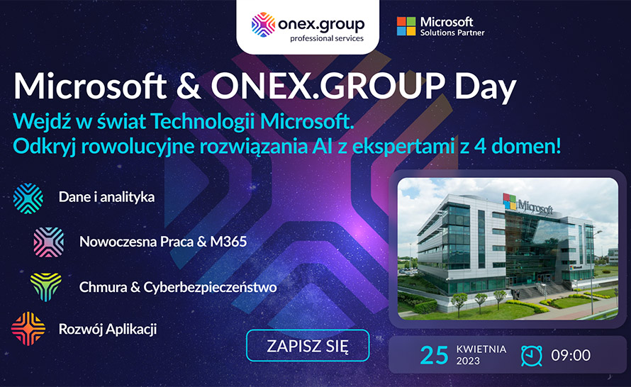 Zapraszamy na Microsoft & ONEX.GROUP Day