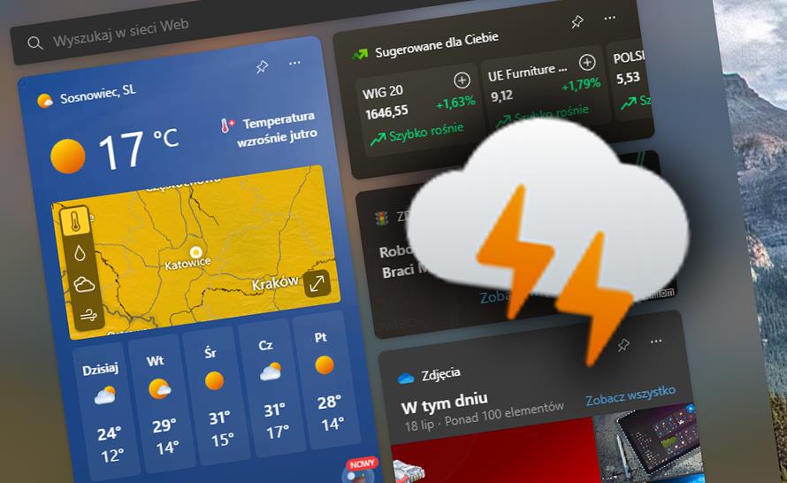 Pogoda w Windows 11 nie może się zdecydować!