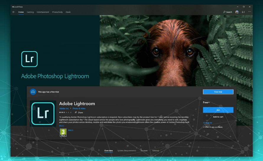 Adobe Lightroom debiutuje w Microsoft Store z darmową wersją próbną