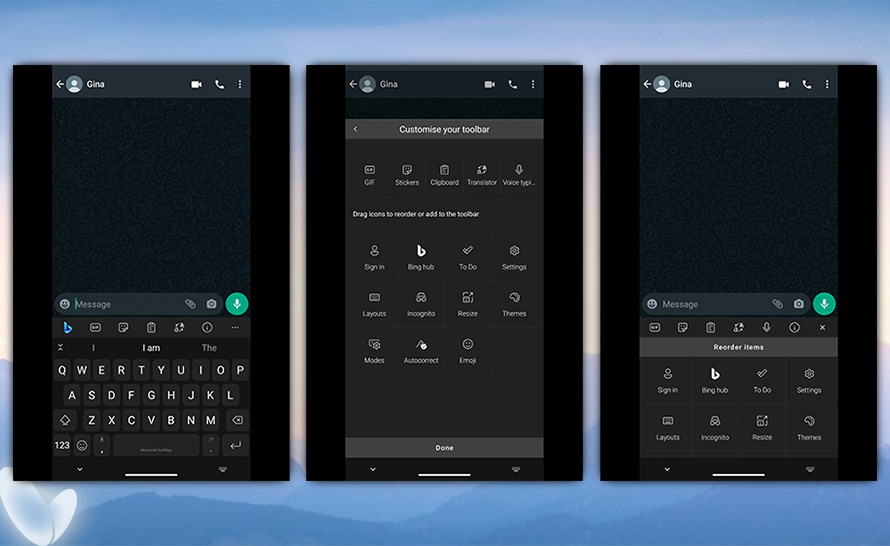 SwiftKey na Androida z możliwością usunięcia przycisku Bing
