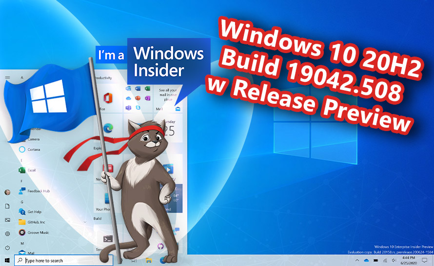 Windows 10 October 2020 Update: build RTM w Release Preview