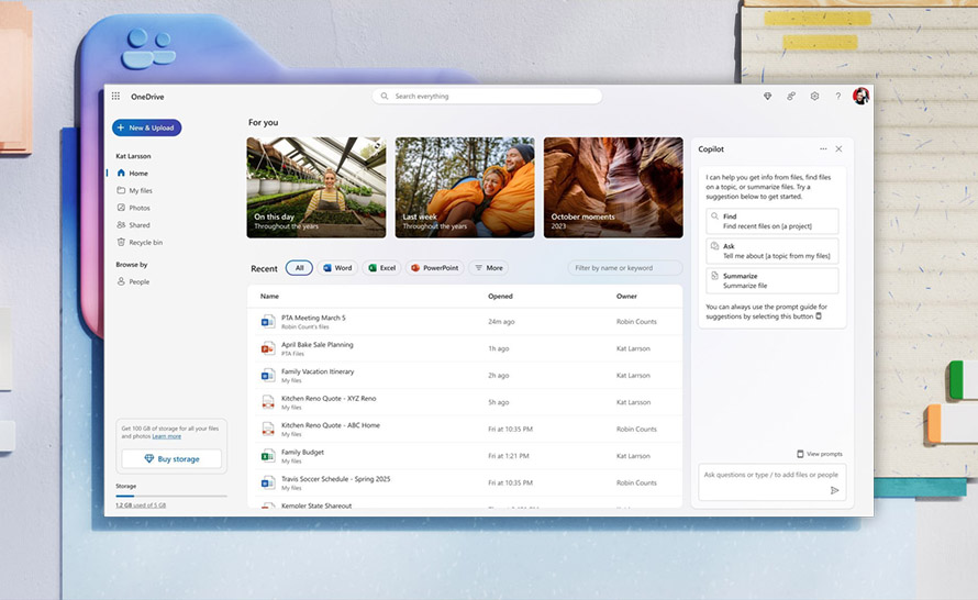 Copilot w OneDrive już dostępny dla użytkowników Microsoft 365