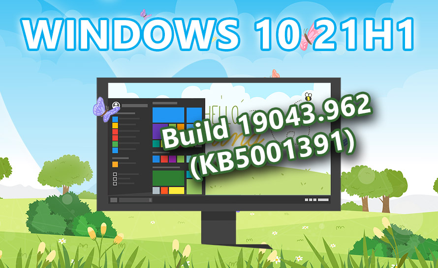 Wiadomości na pasku zadań i inne zmiany w Windows 10 21H1 (build 19043.962)