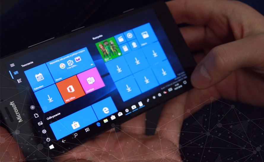 Bardziej mobilny interfejs w pełnym Windows 10 na Lumii