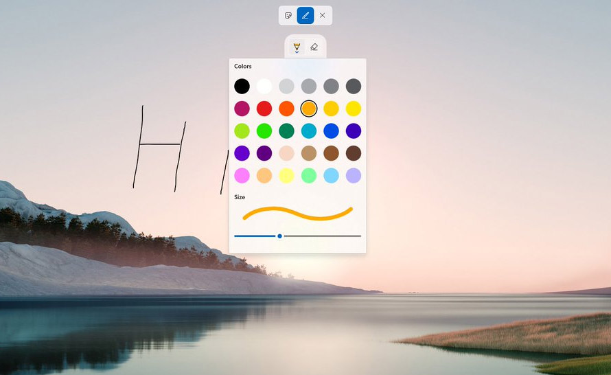 Windows 11 pozwala rysować bezpośrednio na pulpicie