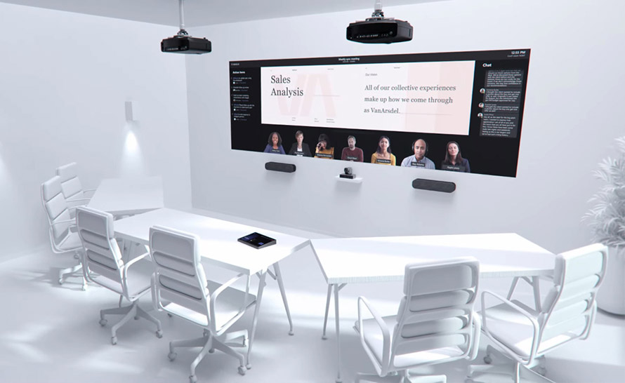 Wizja przyszłości spotkań online z Microsoft Teams Rooms na nowych wideo