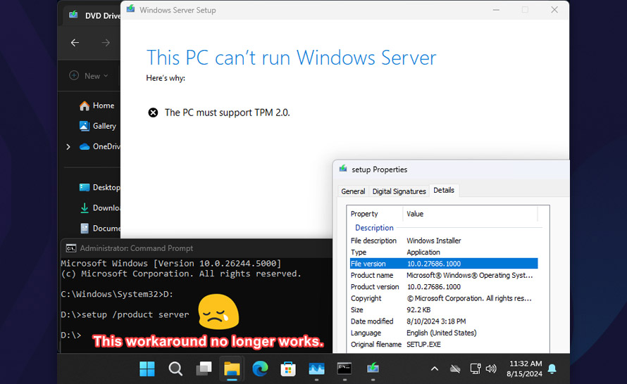 Nie działa już ominięcie wymagań Windows 11 podczas instalacji