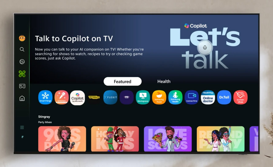Microsoft Copilot na TV i monitorach Samsunga z własną aplikacją