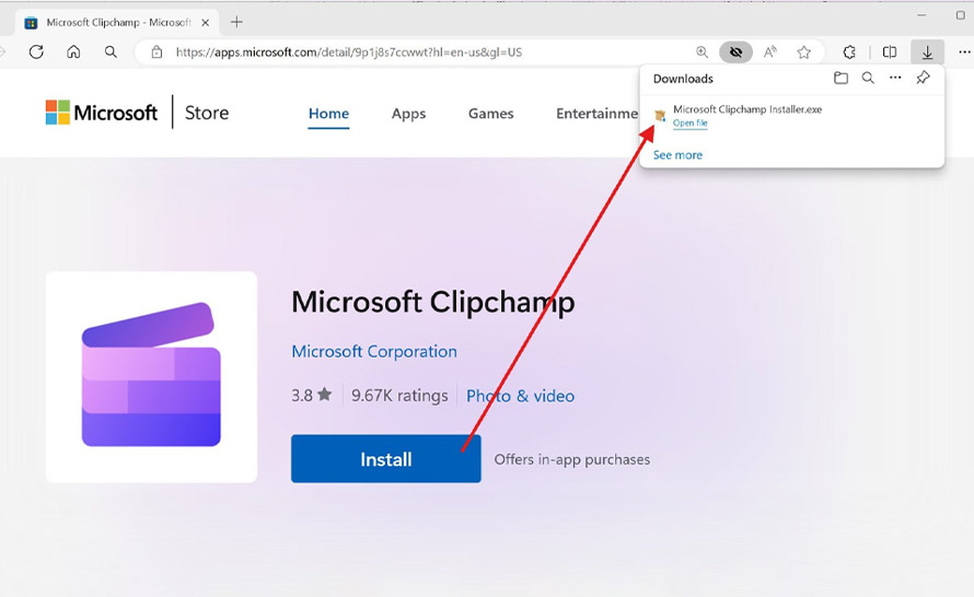 Microsoft Store pozwala pobierać instalatory .exe