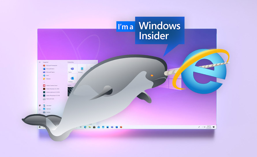 Internet Explorer idzie na emeryturę w Windows 10 Insider Preview (build 21387 w Dev Channel)
