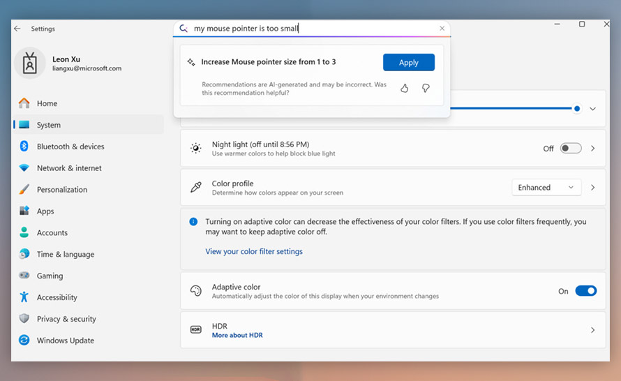 Microsoft wprowadza Mu, lokalny model AI do uruchamiania na Windows