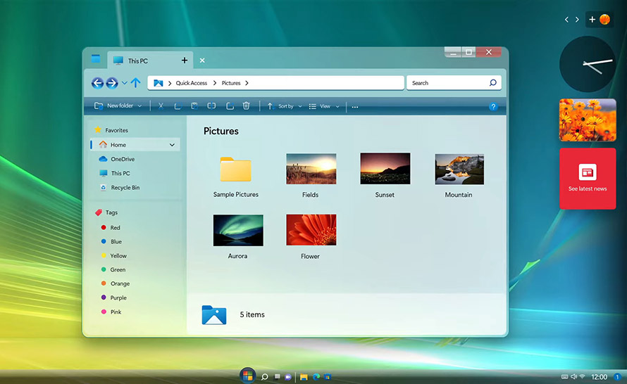 Windows Vista 2022 Edition - bardzo ciekawy koncept