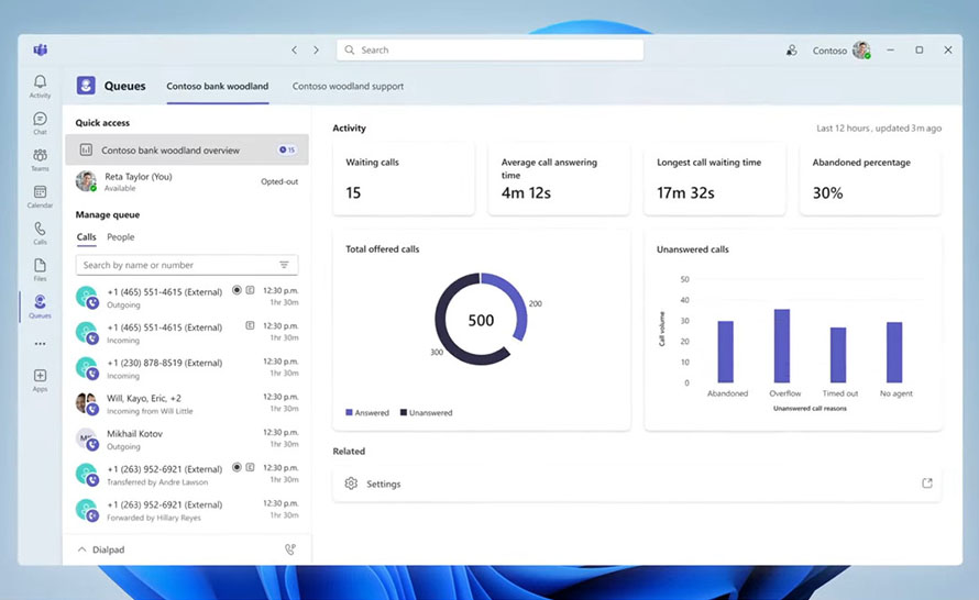 Aplikacja Kolejki dla Microsoft Teams już ogólnodostępna