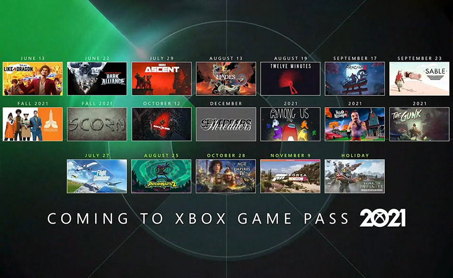 Gry wydane w Xbox Game Pass w 2021 r. warte ponad 25 tys. złotych!