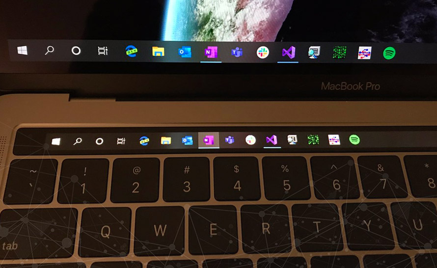 Touch Bar w Macbooku w końcu przydatny dla użytkowników Windows