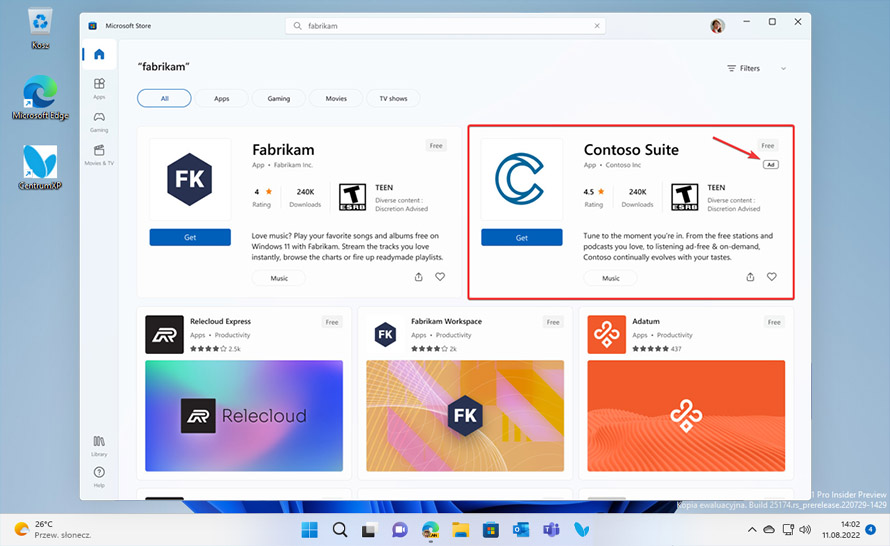 Deweloperzy mogą teraz reklamować aplikacje w Microsoft Store
