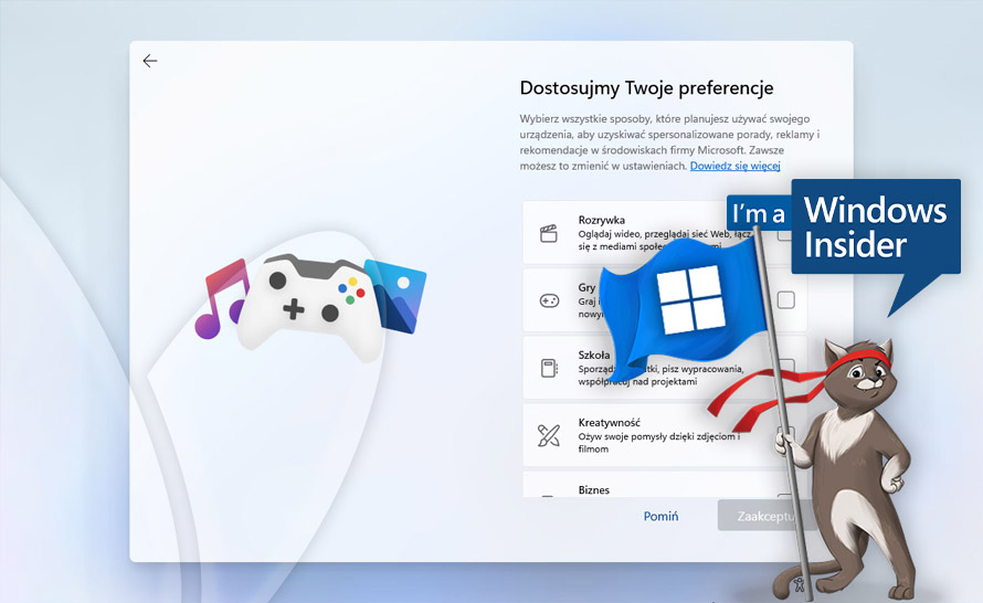 Nowe doświadczenia Post-OOBE w Windows 11 (build 25936 w Canary Channel)