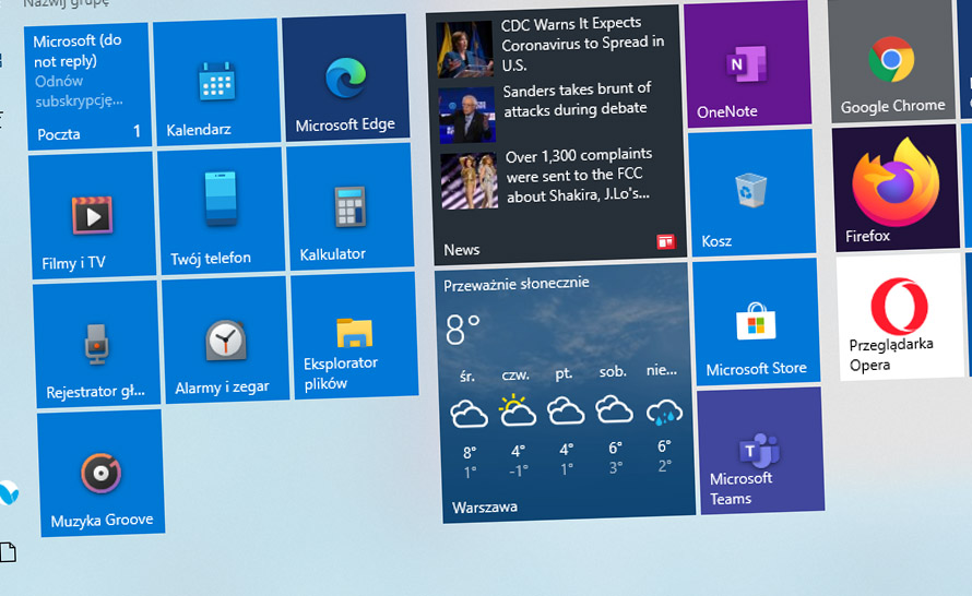 Aktywne kafelki wkrótce znikną z menu Start w Windows 10