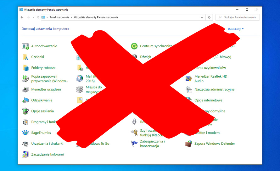 Panel sterowania zostanie usunięty z Windows 10?