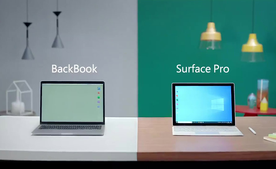 Surface Pro porównany z "BackBookiem" w nowej reklamie
