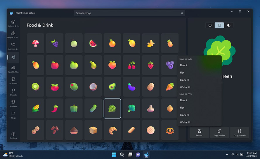 Fluent Emoji Gallery - nowa przeglądarka emoji wydana w Microsoft Store