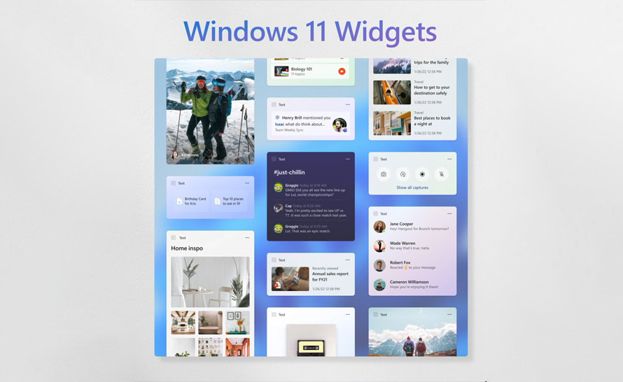 Teams z własnym widżetem na Windows 11
