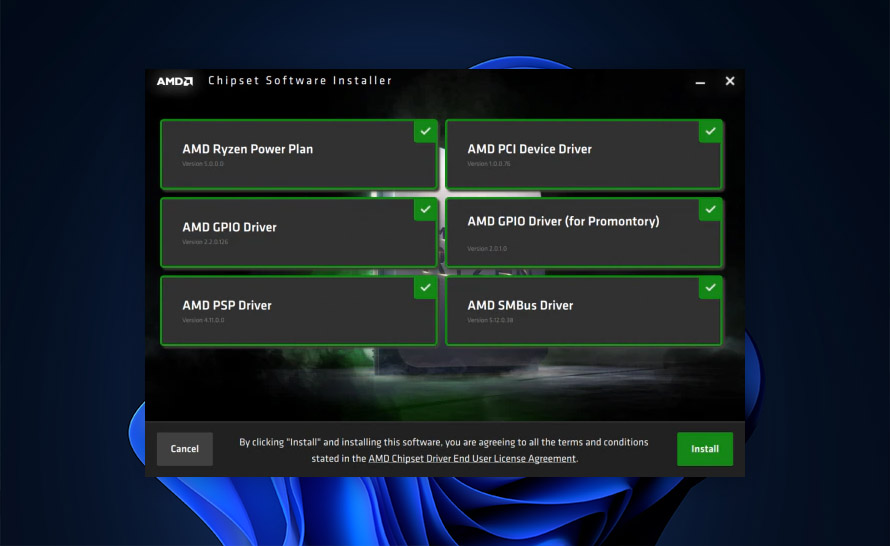 Aktualizacja sterownika chipsetów AMD ze wsparciem dla Windows 11 22H2