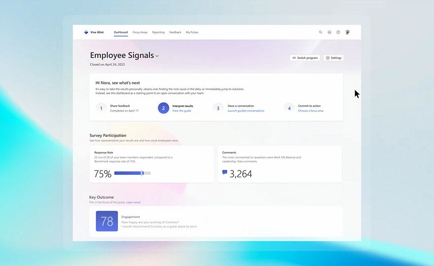 Microsoft Viva Glint z nową funkcjonalnością 360 Feedback