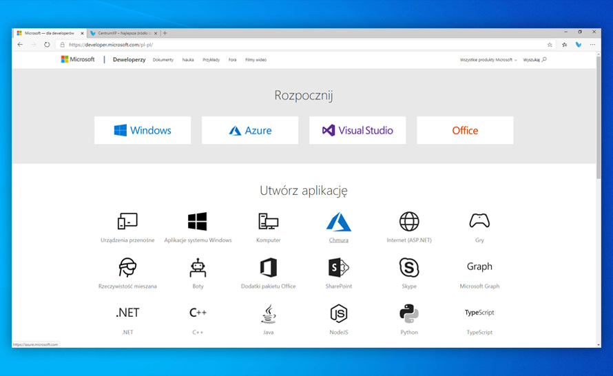 Portal Microsoft dla deweloperów z nową odsłoną w stylu Fluent