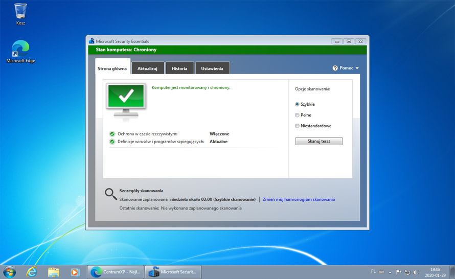 Większość antywirusów i przeglądarek będzie działać na Windows 7. Sprawdzamy, jak długo