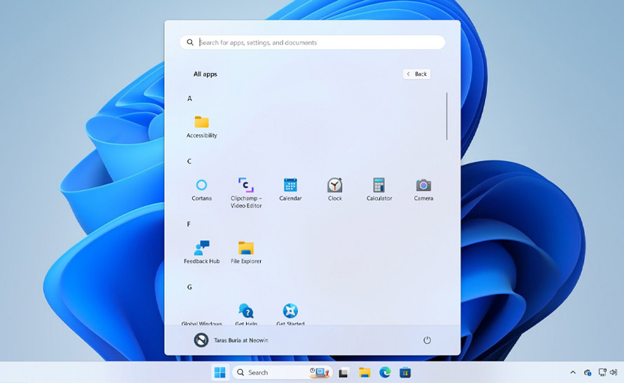 Nowy układ menu Start testowany w Windows 11