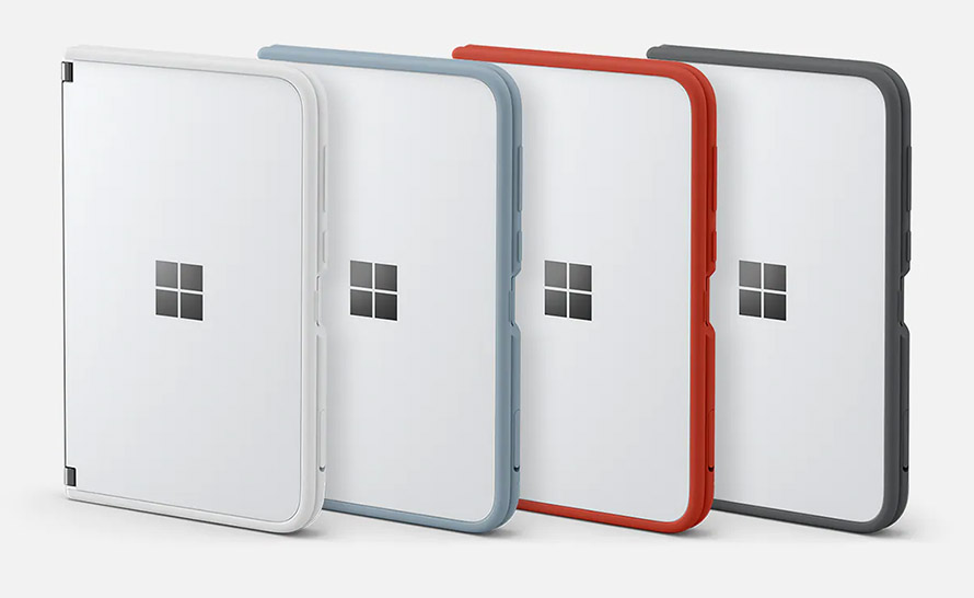 Bumper dla Surface Duo w czterech różnych kolorach