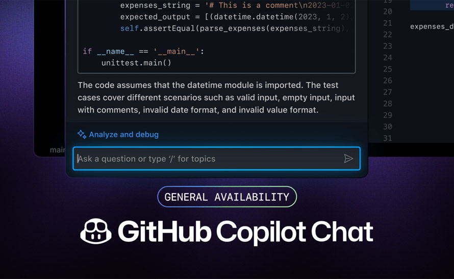GitHub Copilot Chat od dziś ogólnodostępny