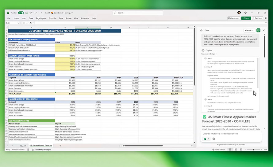 Tryb agenta w Excelu ogólnodostępny na Windows i Mac
